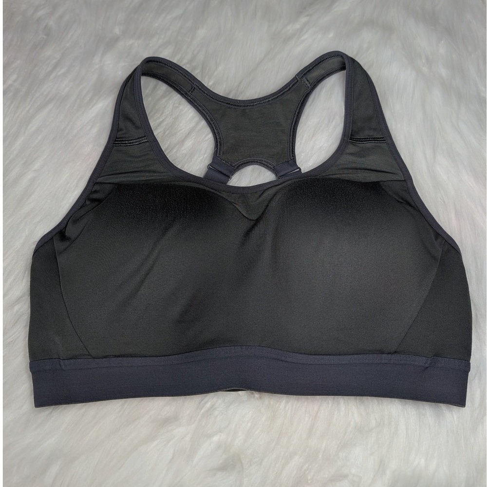 Gymshark Sports Bra Womens Medium Gray High Support Racerback GLSB4723